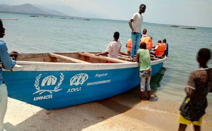 Bulletin ONGEA- YAGA du 21-04-2021 N° 163/ Projet P3RGL.Rapatriement volontaire mercredi 21 avril 2021 des réfugiés burundais du camp de Lusenda. 87 familles composées de 350 têtes viennent de prendre le navire vers le Burundi.