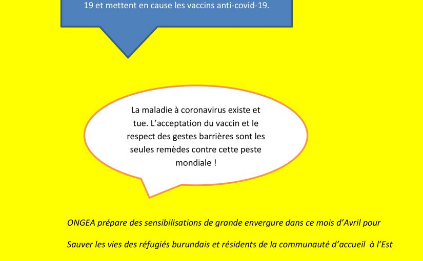 Bulletin ONGEA YAGA N° 146 Projet P3RGL du 29 mars 2021